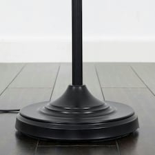 ValueLights Traditional Style Black Barley Twist Floor Lamp With Mustard Light Shade