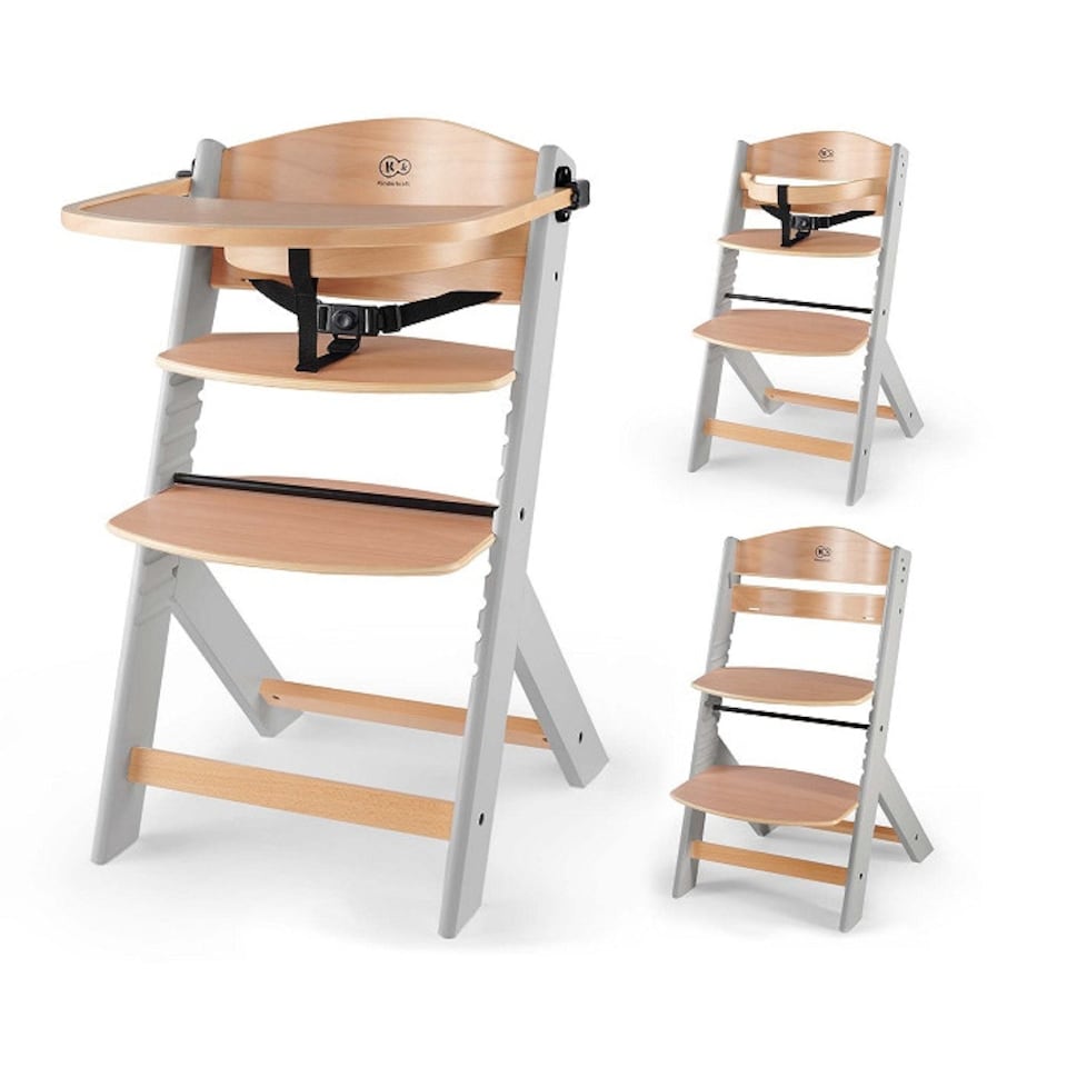 image 1 of Kinderkraft Enock High Chair for Baby and Toddler - Natural Grey