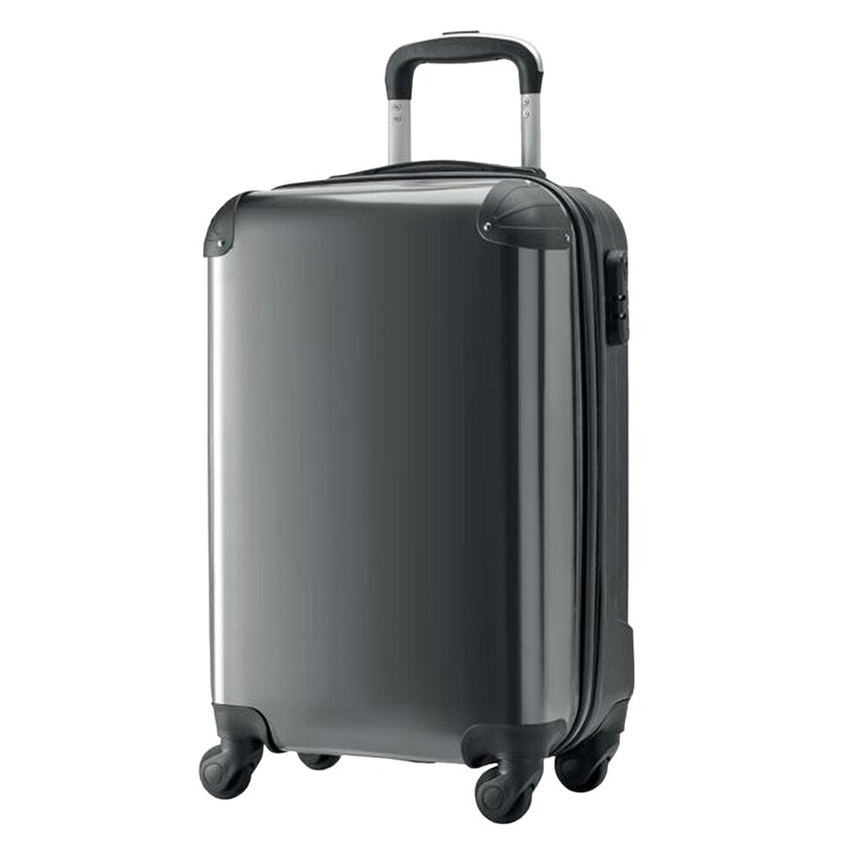 image 1 of MidOcean Pickme Polycarbonate Trolley Bag - Black - One Size Black