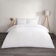 image 1 of OHS Luxury Soft Microfibre Piped Edge Duvet Quilt Cover and Pillowcase Set, Double - Black/White