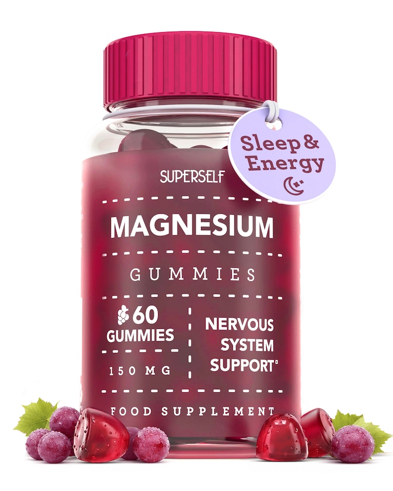 image 1 of SuperSelf Magnesium 150mg Grape Flavour 60 Gummies