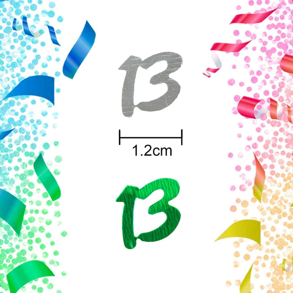 image 1 of 14g 13th Happy Birthday Multicolor Confetti - 4PK