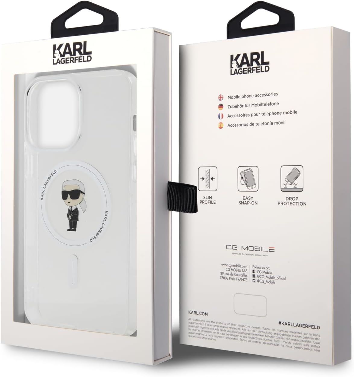 KARL LAGERFELD KLHMP14MSNCHBCH - Custodia rigida in