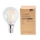 image 1 of ValueLights 2 Pack LED Filament E14 Clear Golfball Light Bulbs | Clear