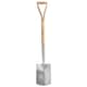 image 6 of High-quality Stainless Steel Square Spade 102cm with Wooden Handle
