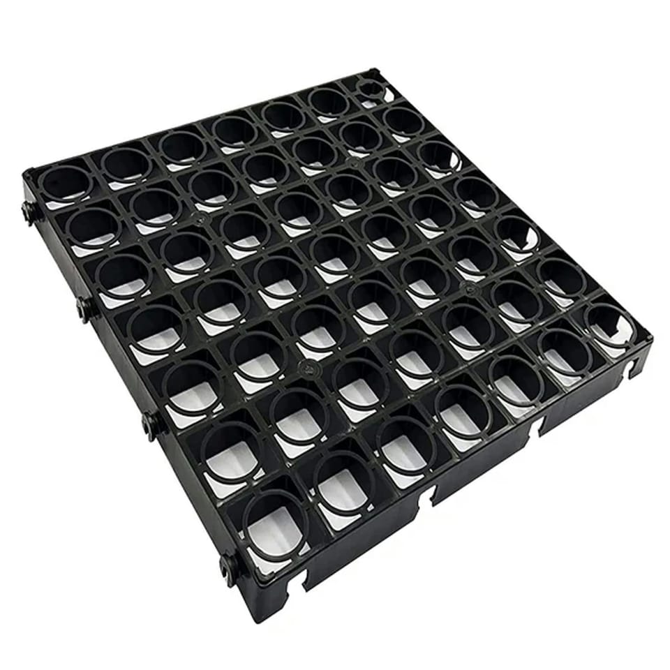 image 1 of 12 x Black Protective Plastic Paving Driveways Grid Mats Black