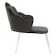 image 3 of Interiors by Premier Black Velvet Dining Chair, Durable & Adjustable Velvet Office Chair, Backrest Accent Chair with Chrome Legs
