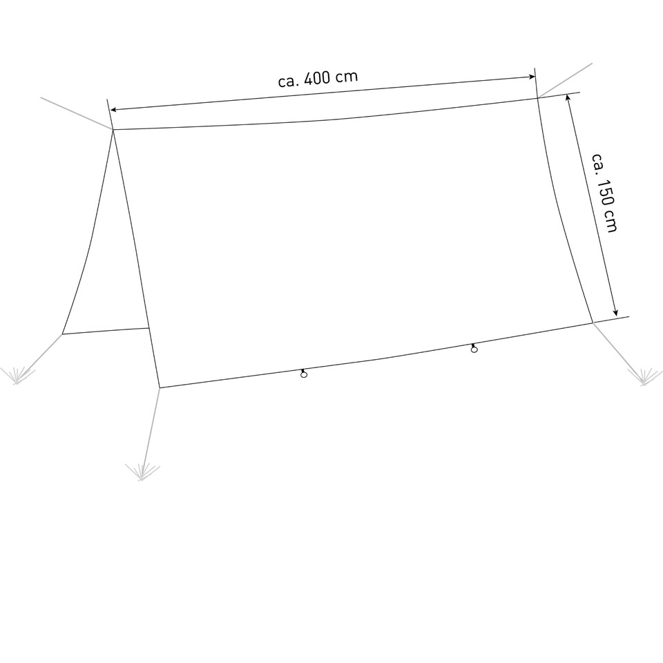 image 1 of Amazonas XXL Camping Hammock Rain Tarp – Traveller