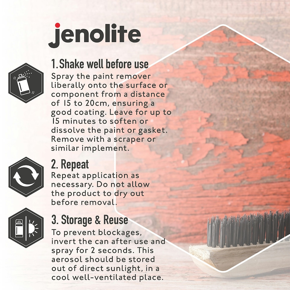 image 1 of Jenolite Industrial Strength Paint Stripper Spray - 400ml