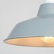 image 1 of ValueLights Retro Style Gloss Grey Metal Reflector Ceiling Pendant Light Shade