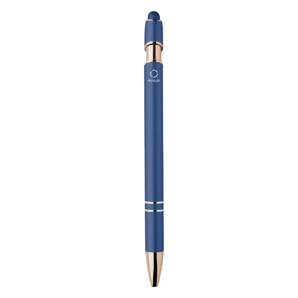 image 1 of MidOcean Scribble Recycled Aluminium Ballpoint Pen - Blue - 1cm x 14.3cm x 1cm