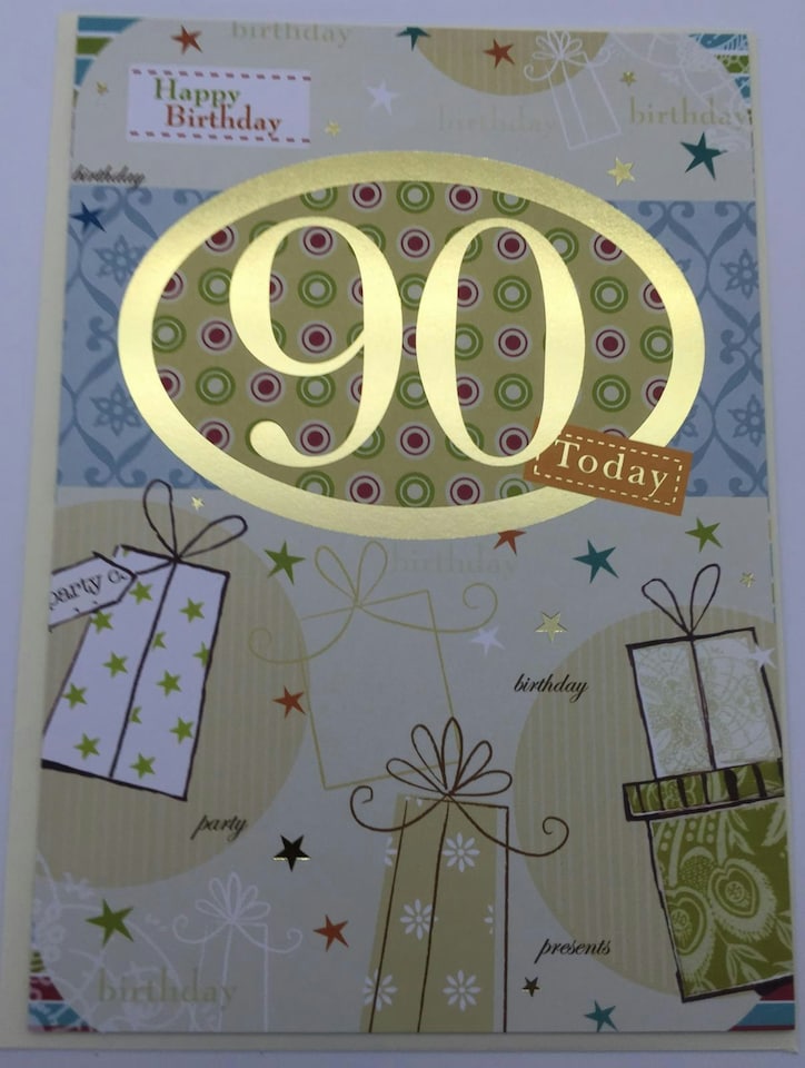 image 1 of 90th Birthday Card