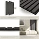 image 4 of Acoustic Wall Panels Sonic Wall II with Real Wood Veneer and Sound-Absorbing Felt | Black | black oak | 110 x 50 x 1.8 cm | 2