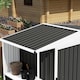 image 6 of Outsunny Pack of 12 Metal Roofing Sheets for Greenhouse, Black Black