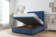 image 2 of Sloomy Pemberton Navy Plush Ottoman Bed With Mattress With 26" Strutted Headboard 5' King
