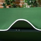 image 8 of Outsunny Outdoor 3-person Porch Swing Chair with Adjustable Canopy Green | Green | Green