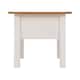 image 4 of Panama 1 Drawer Coffee Table - L60 x W100 x H44 cm - White - Natural Wax | White