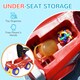 image 5 of AIYAPLAY Ride On Car Foot to Floor Design with Under Seat Storage, Red