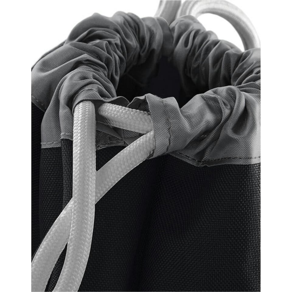 image 1 of Bagbase Athleisure Drawstring Bag - Black/Graphite - One Size | Black | One Size