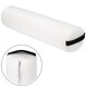 image 4 of Stool & Bolster Cushion Set - foldable, padded, wood and faux leather | White | white | 1