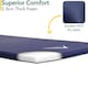 image 5 of 2.5cm Single Camping Mat Self Inflating Inflatable Camp Roll Mattress With Bag Trail | Blue | Single | 1