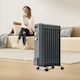 image 9 of VonHaus Oil Filled Radiator 9 Fin Portable Electric Heater