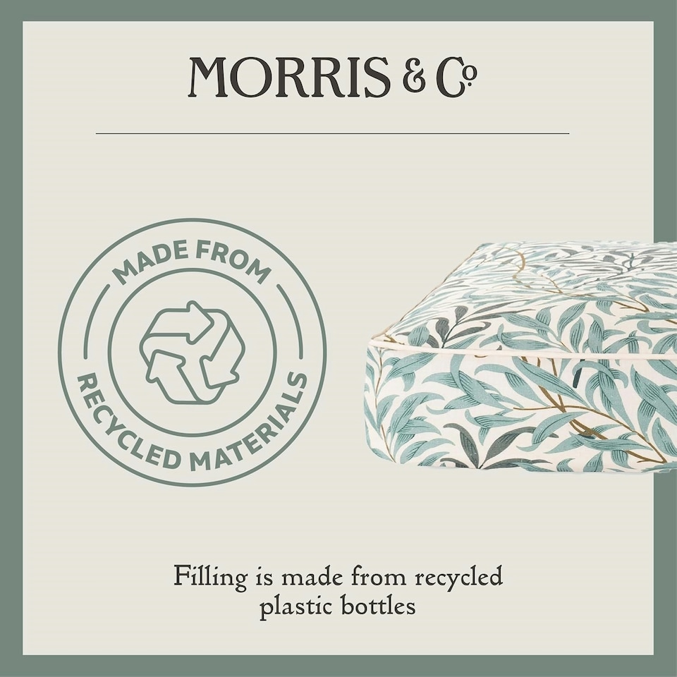 image 1 of William Morris Willow Bough Luxury Dog Bed Mattress - Medium Green | M