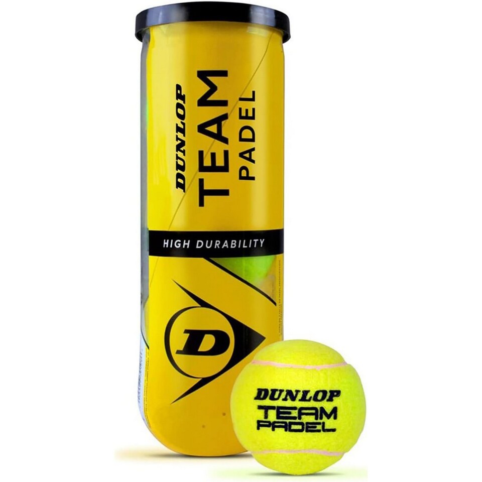 image 1 of Dunlop-Slazenger Team Padel Tennis Balls (Pack of 3)