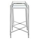 image 3 of Elegant Mirrored Top Console Table,Captivating Silver Finished Hallway Table,Decorative Table,Center Table Silver