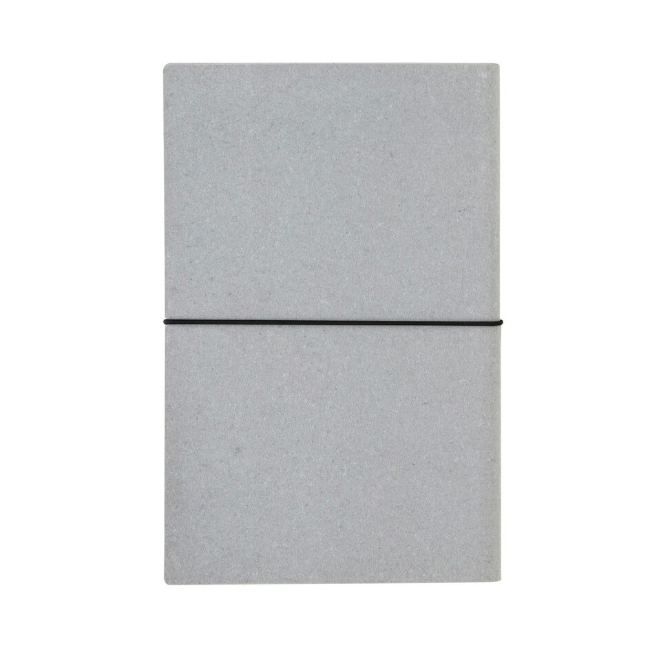 image 1 of XD Collection Recycled Leather A5 Notebook - Light Grey - One Size