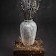 image 4 of Aged Tall Vase - Ceramic - L28 x W28 x H45 cm - Stone | Grey