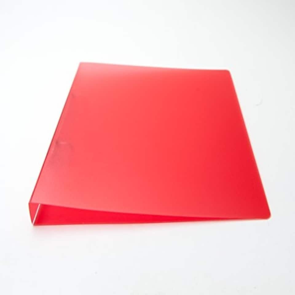 image 1 of A4 Slim Red Translucent Ringbinder