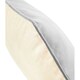 image 2 of Westford Mill Fairtrade Piped Cushion Cover - Natural/Light Grey - One Size