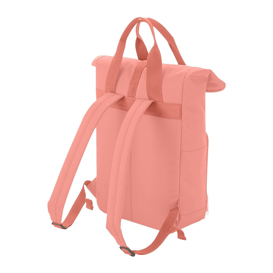 image 1 of BagBase Twin Handle Roll-Top Backpack - Blush Pink - One Size