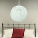 image 3 of Set of 2 Abaca - White 8 Globe Ceiling Light Shades" White