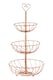 image 2 of Interiors by Premier Fruit Basket, Contemporary Copper Finish Wire Bowl For Storing Fresh Fruit, Durable Metal Construction | Gold