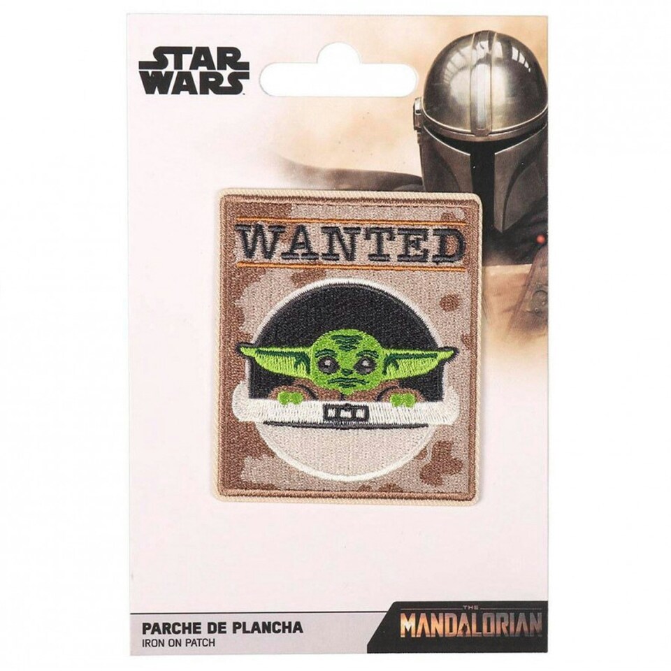 image 1 of Star Wars: The Mandalorian The Child Iron On Patch - Brown/Green/White - One Size