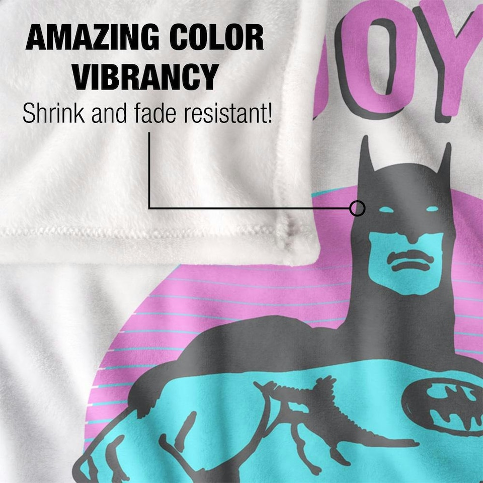 image 1 of Batman Nightlife Blanket - Multicoloured - One Size