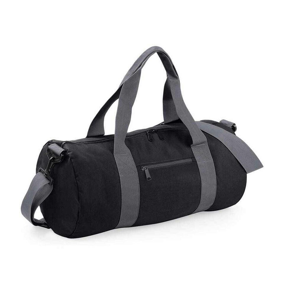 Bagbase Original Duffle Bag - Black/Grey - One Size