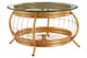 image 2 of Distinctive Design Gold Finish Coffee Table, Luxurious Finish Modern Table, Durable Iron Frame Coffee Table | Gold
