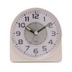 image 2 of Hometime Silent Sweep Round Face Blinking Light Alarm Clock  - White White