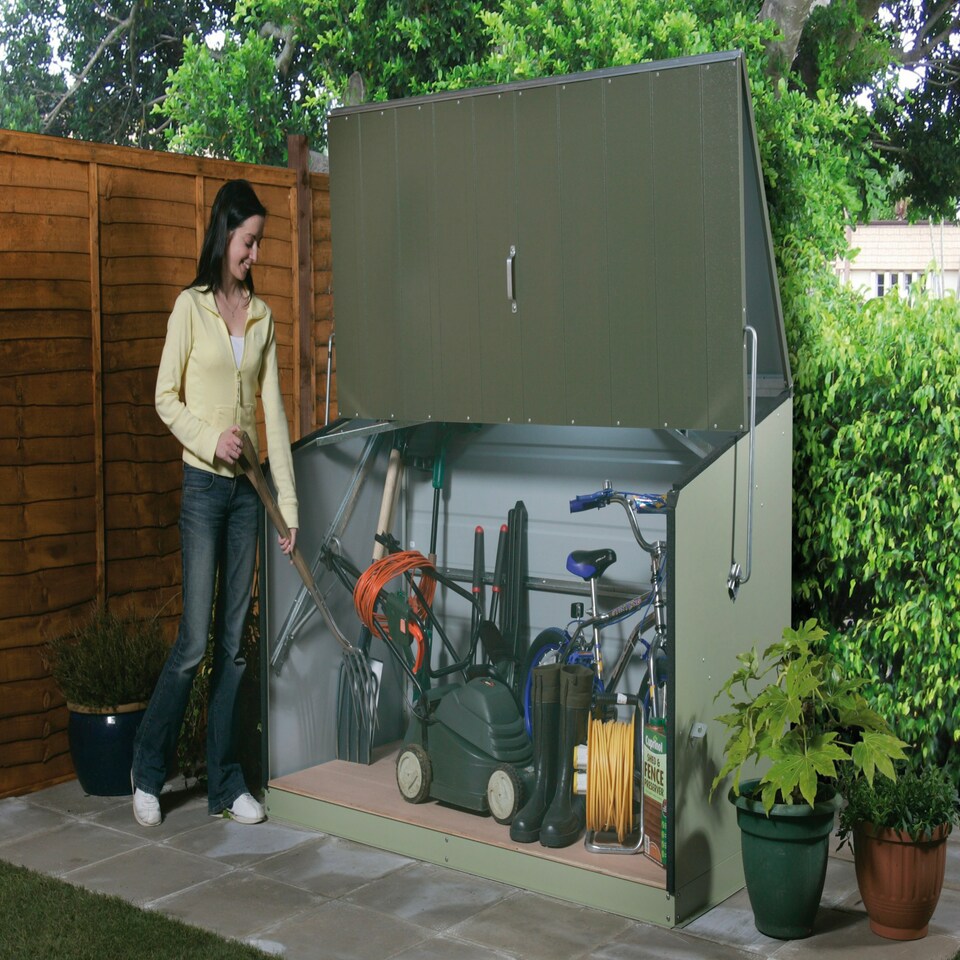 image 1 of Trimetals Storeguard Garden Large Storage Box – 196cm x 89cm Grey