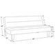 image 4 of Kebo Sofa Bed Sofa in Velvet Black Black | Black