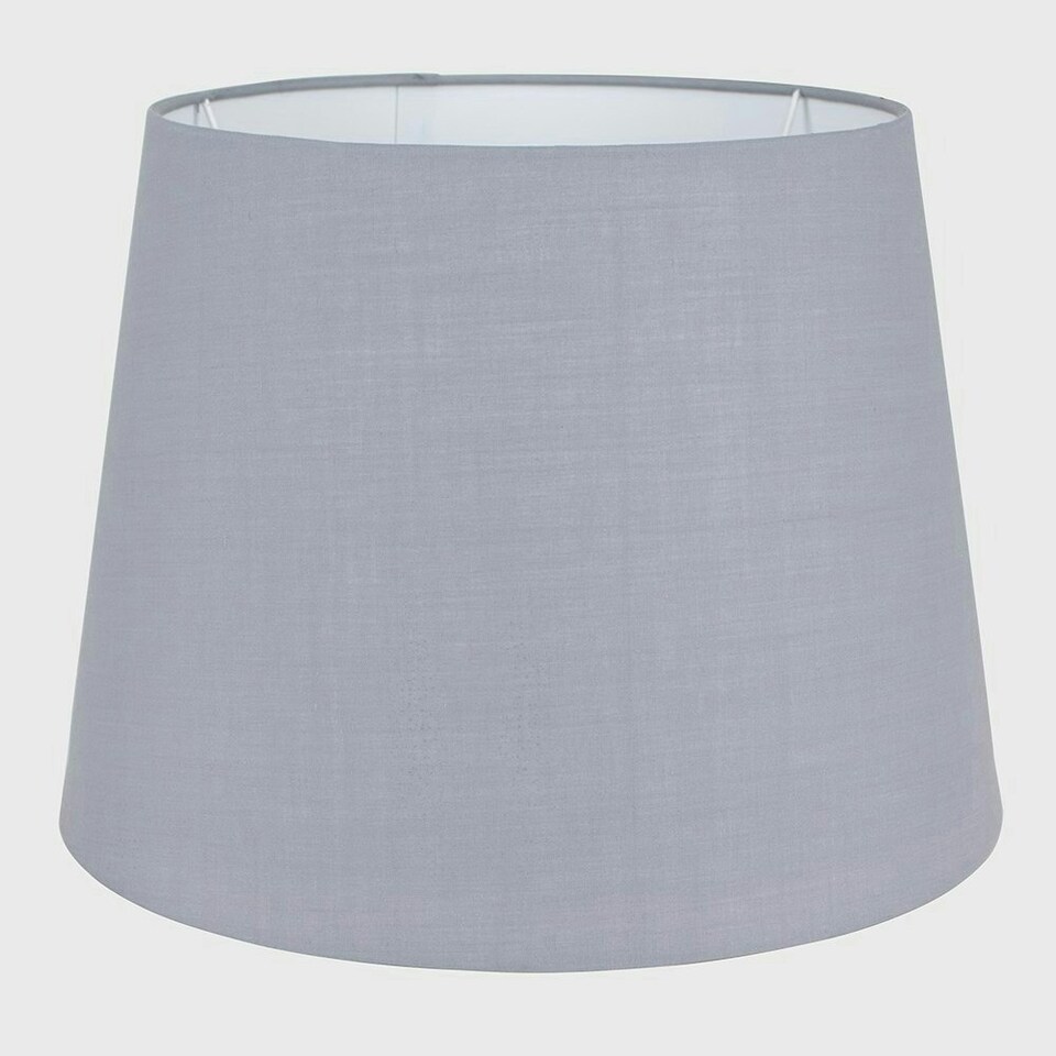 image 1 of ValueLights Aspen Grey Floor Lamp Shade Grey
