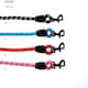 image 3 of Dog Rope Lead With Reflective Stitching and Padded Handle - Size & Colour Options - Lightweight - 1.5m Length / Black
