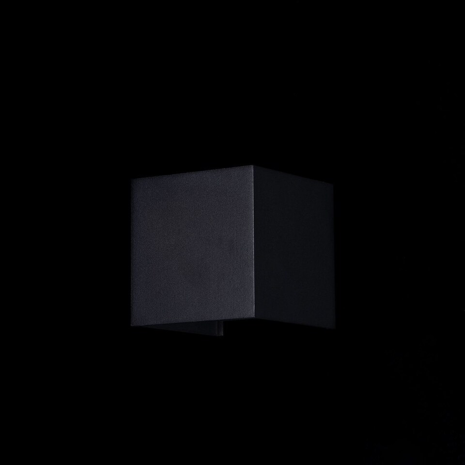 image 1 of Fulton Integrated LED Wall Lamp Black, IP54
