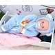image 9 of BiBi Doll 20" Navy Baby Doll Boy with Grey Jacket, Extra Outfit, Sounds & Dummy Toy