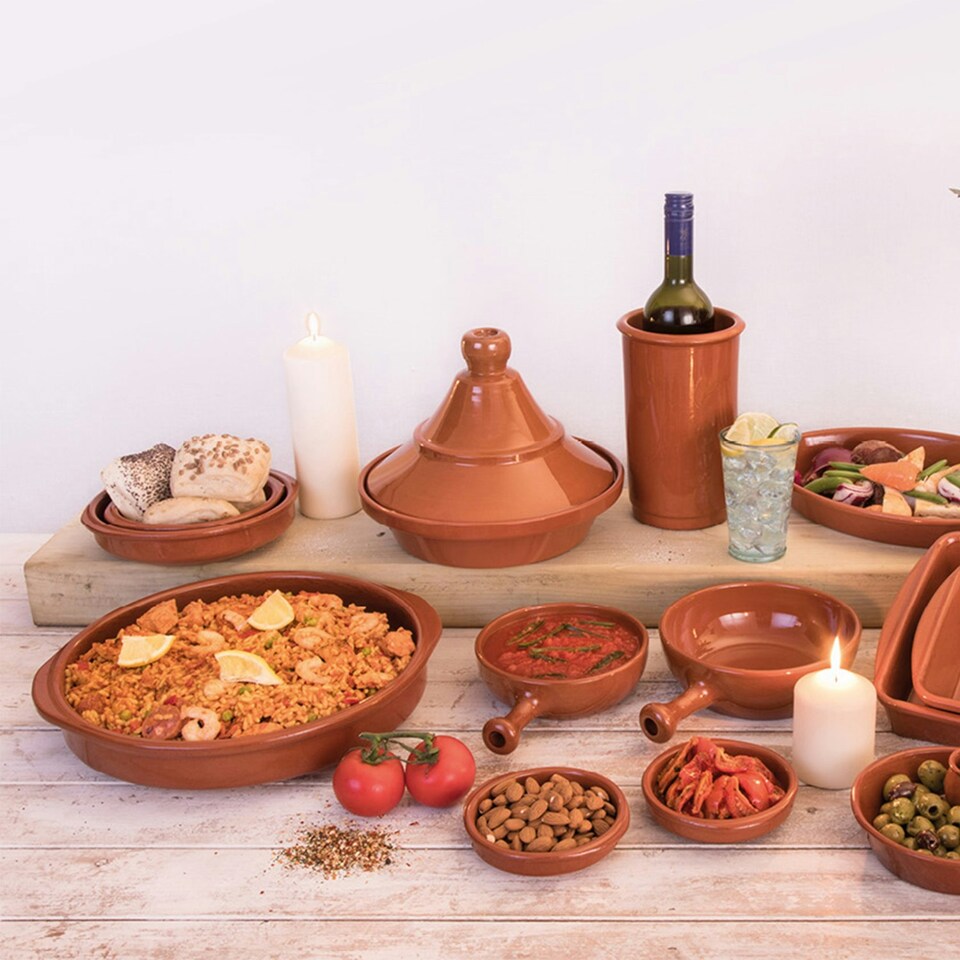 image 1 of Verano Spanish Ceramics El Toro Glazed Wine Cooler - 21.5cm