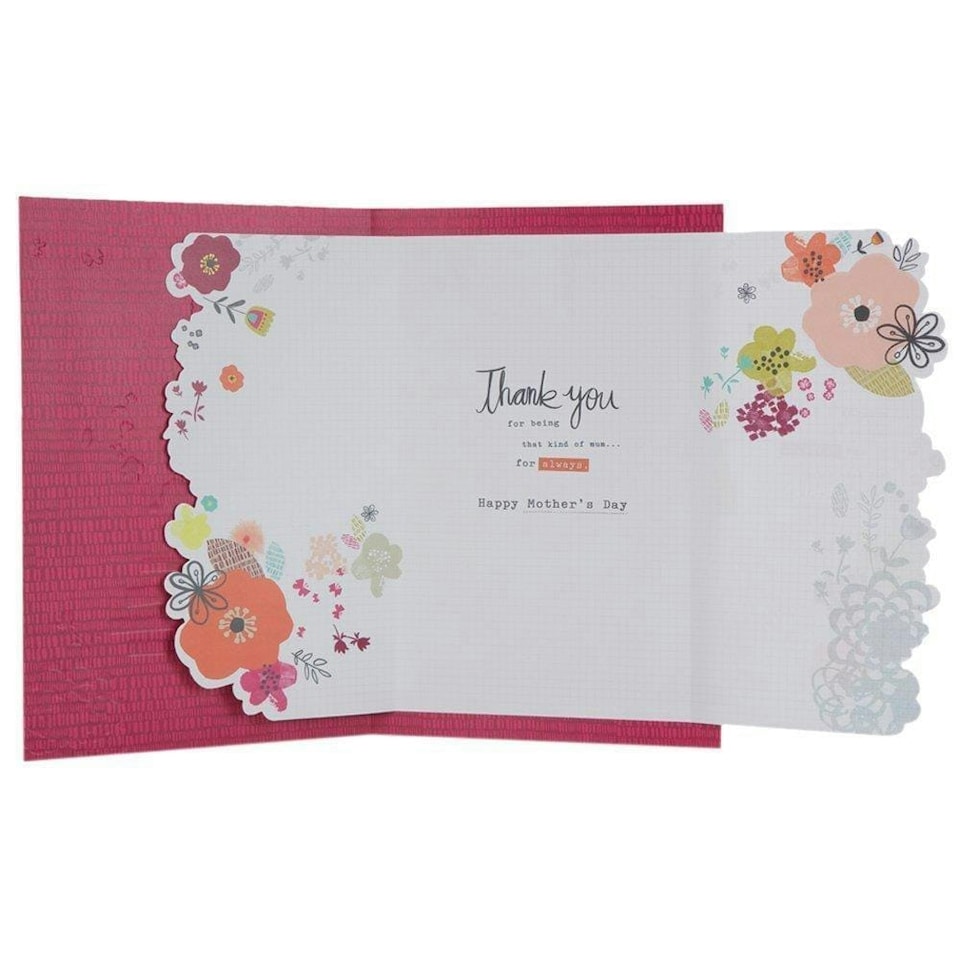 image 1 of Hallmark Mother's Day Traditional 3D Floral Card Large