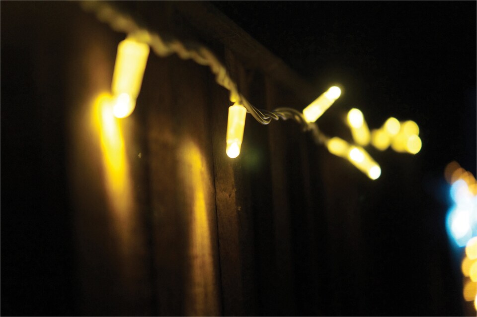 image 1 of Led String Lights White Rubber Warm White 40M